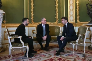 Desmienten viaje de Macron, Zelenski y Starmer a EE.UU.