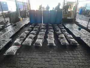 Paquetes de marihuana confiscados por la DNCD. Fuente externa