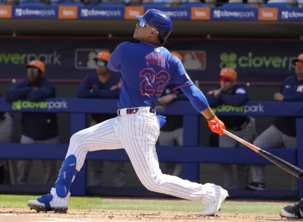 Juan Soto  es uno de los peloteros a seguir este año en la temporada de Grandes Ligas.   ap