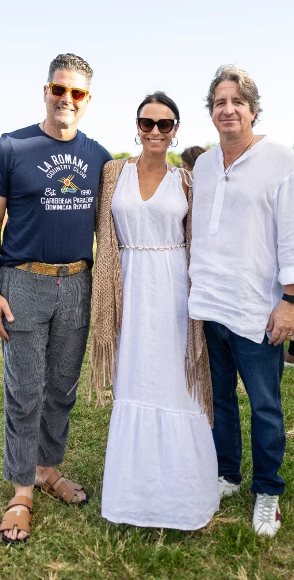 Luis Arturo Carbuccia, Carolina Rainer y Leo Matos.