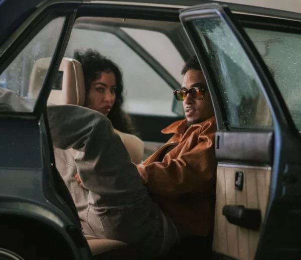 Ozuna y Jovianca Rodríguez, en el rodaje del videoclip.