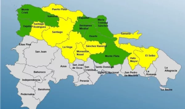 COE descontinua alerta para Elías Piña y la mantiene para 17 provincias