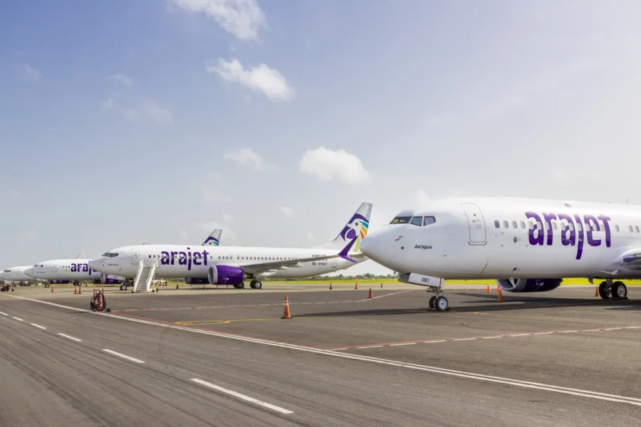 Arajet conquista el cielo dominicano con el 84% del mercado aéreo nacional. Arajet conquista el cielo dominicano con el 84% del mercado aéreo nacional.