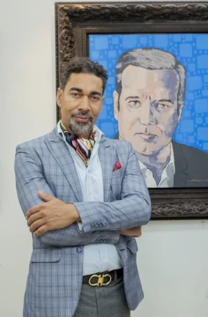 El artista Oscar Abreu.