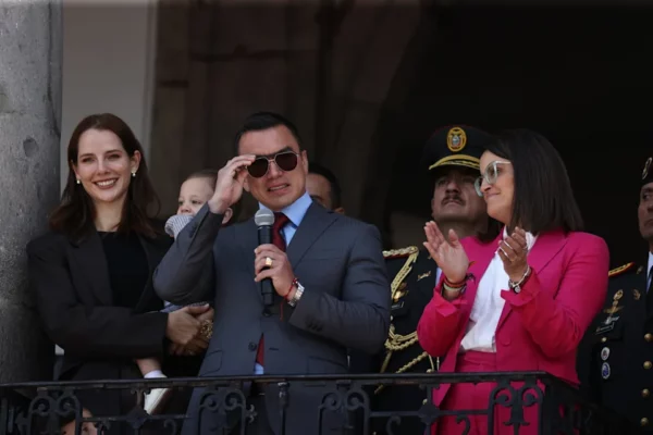 Noboa dice que se "respira un aire de libertad" en Ecuador tras su reelección presidencial