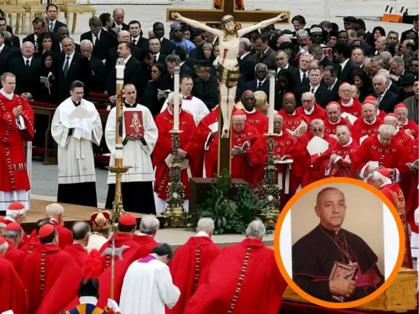 Monseños Beras fue el primer obispo en participar en conlcave