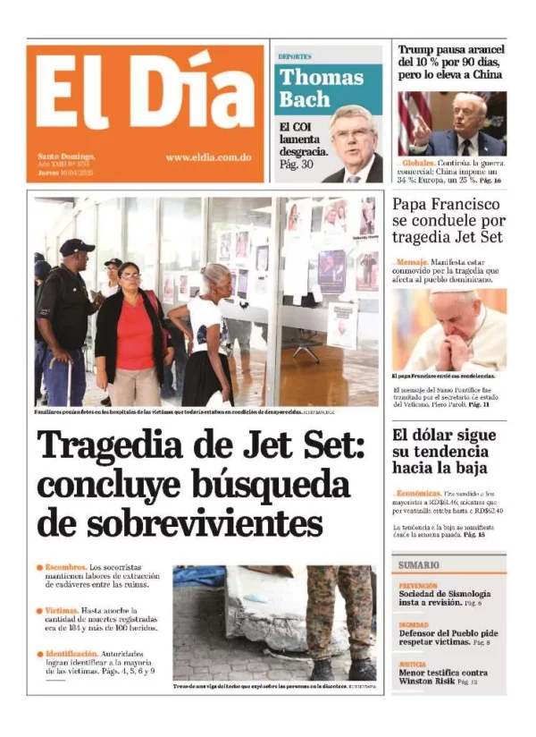 Portada impresa 10-04-2025