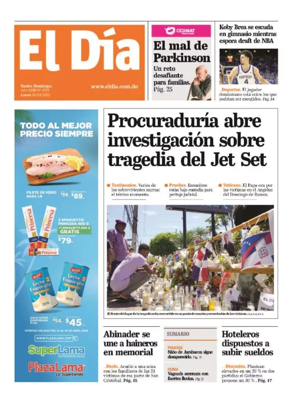 Portada impresa 14-04-2025
