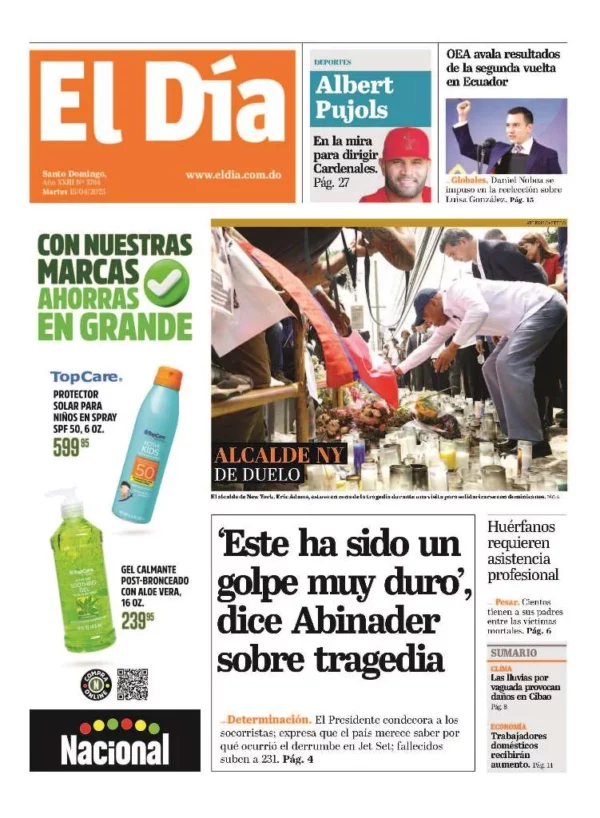 Portada impresa 15-04-2025