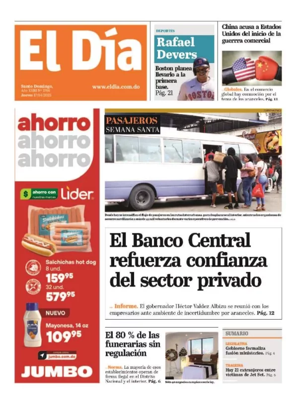 Portada impresa 17-04-2025