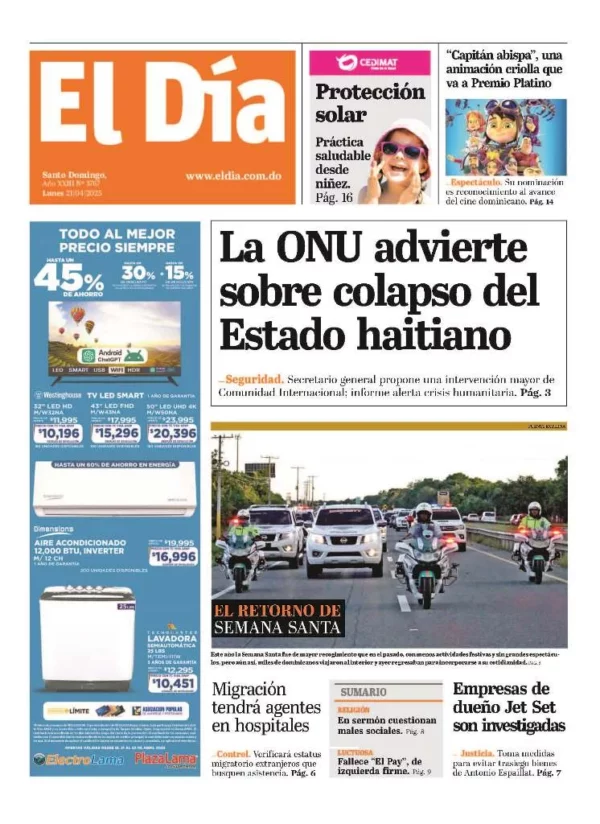 Portada impresa 21-04-2025
