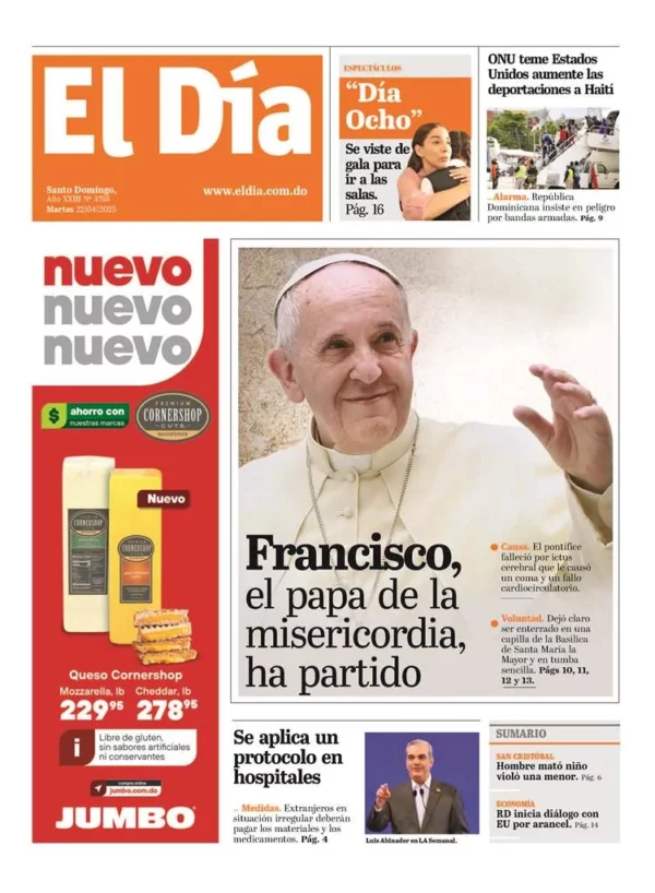 Portada impresa 22-04-2025