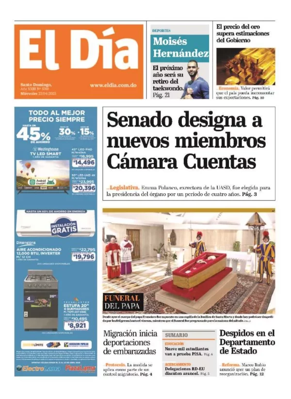 Portada impresa 23-04-2025