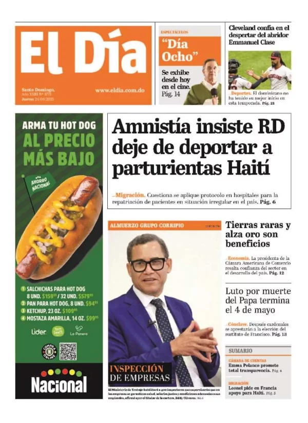 Portada impresa 24-04-2025