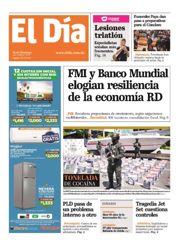 Portada impresa 28-04-2025
