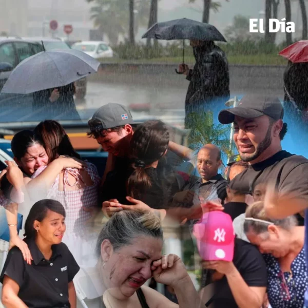 Un cielo gris como si el universo llorara al compás de los dominicanos