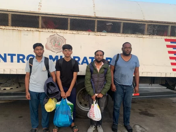 Extranjeros detenidos por la Dirección General de Migración (DGM). Fuente externa