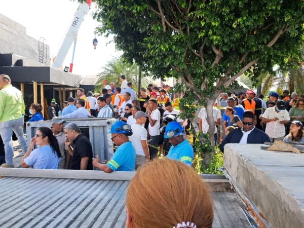 Escenas del trágico accidente en Jet Set. Guillermo Burgos