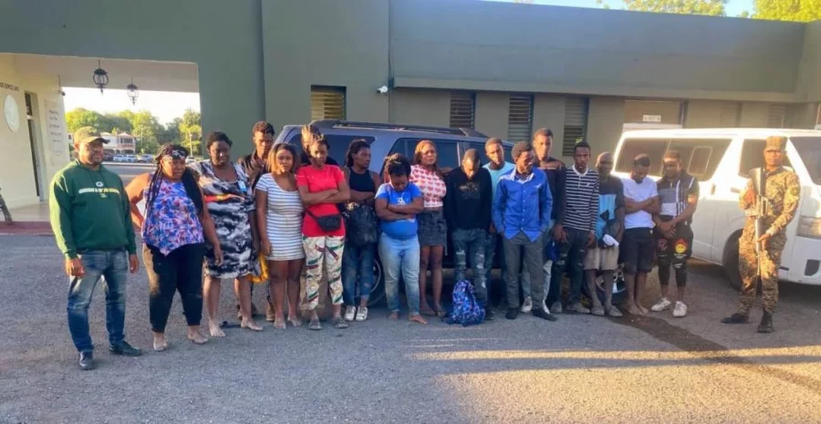 haitianos ilegales apresados en Azua