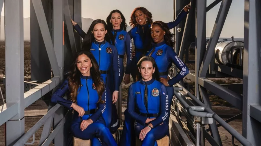 Katy Perry, junto a las otras cinco mujeres que conocerán el espacio con Blue Origin. Fuente externa Katy Perry, junto a las otras cinco mujeres que conocerán el espacio con Blue Origin. Fuente externa