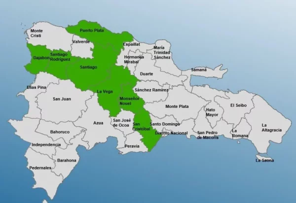 mapa verde