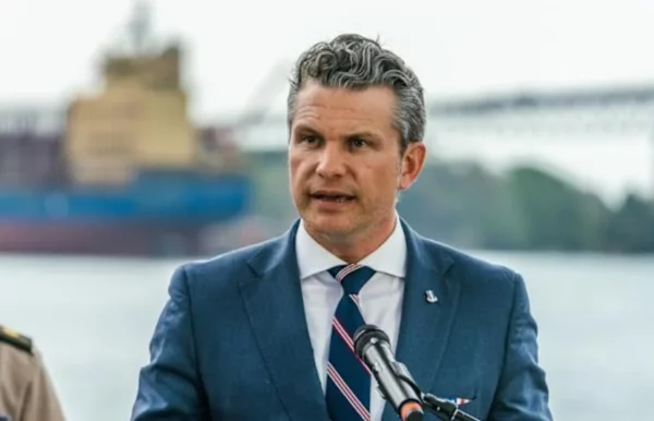 Pete Hegseth,  secretario de Defensa estadounidense.