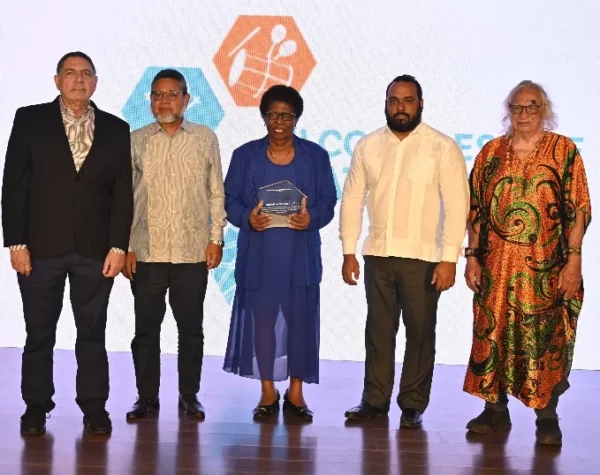 Gamal Michelén, Carlos Andújar, Celsa Albert, Mijail Peralta y  Dagoberto Tejeda.