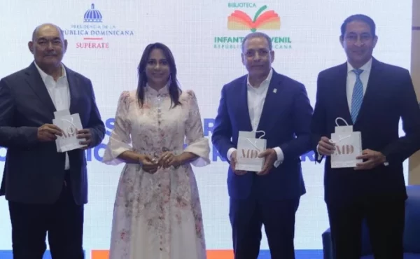 Ramón Alburquerque,  Amerfi Cáceres,  Osiris de León e Iván Gatón.