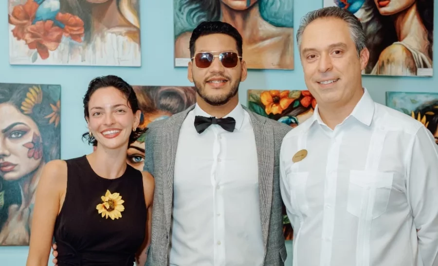 Carla Casati, Elvin Tolentino y Argimiro Peña.