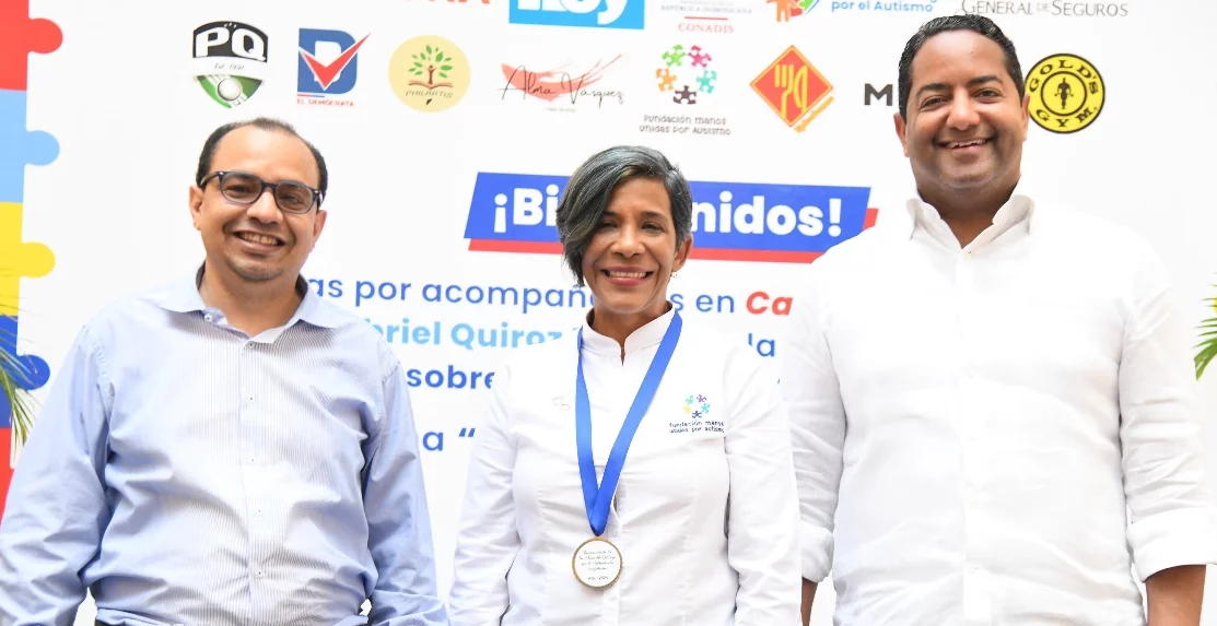 Fernando Quiroz, Odile Villavizar y Benny Metz.