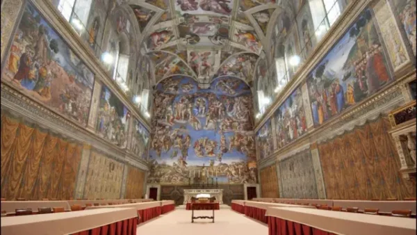 La Capilla Sixtina es el espacio donde se celebra el cónclave. Fuente externa