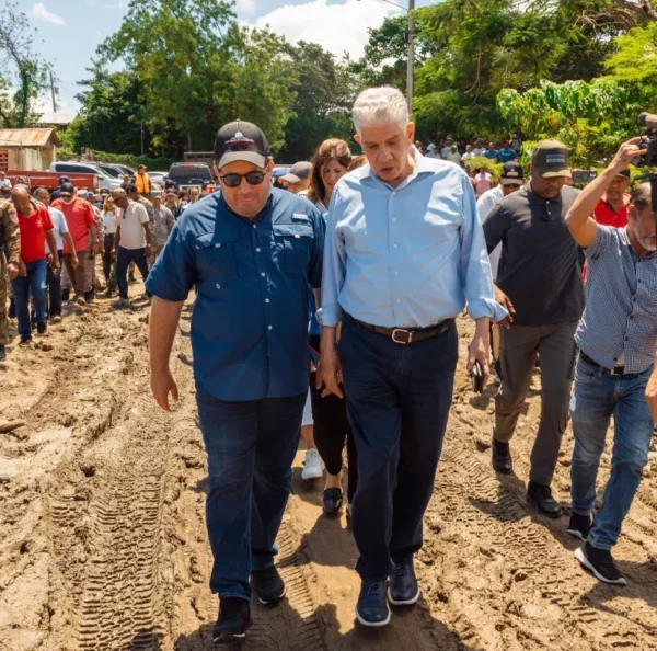 Estrella y  Paliza recorrieron varias zonas afectadas.