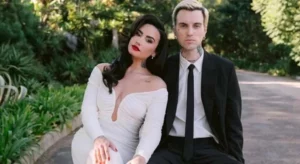 Demi Lovato junto a su esposo