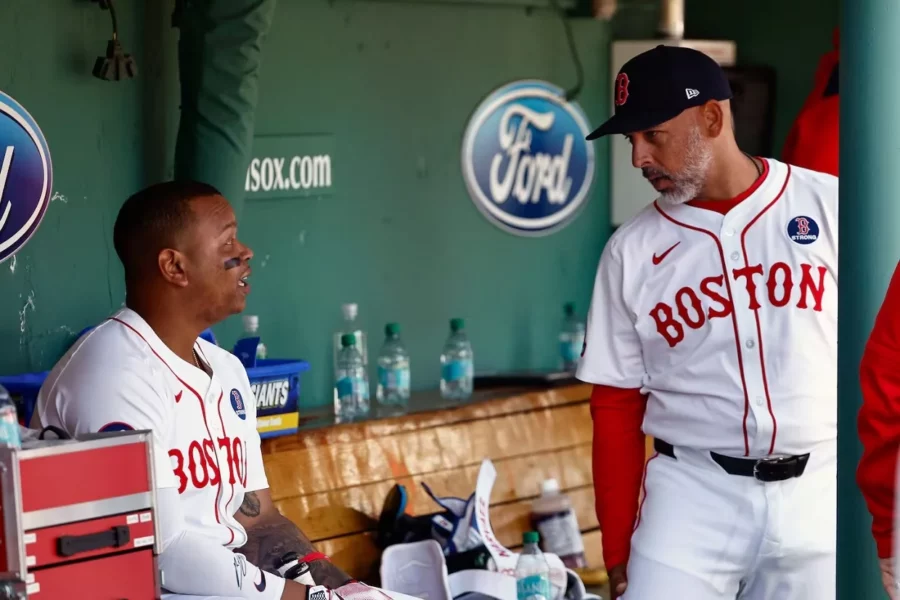 Rafael Devers- Alex Cora Rafael Devers- Alex Cora