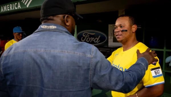 David Ortiz y Rafael Devers
