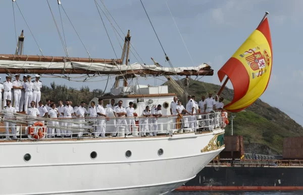 El buque escuela de la Armada española “Juan Sebastián Elcano”. EFE
