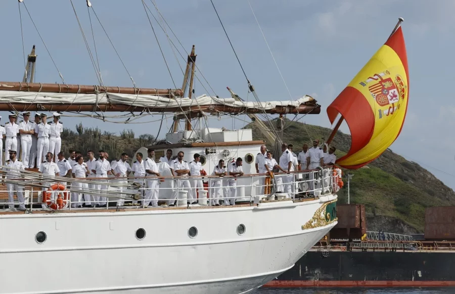 El buque escuela de la Armada española “Juan Sebastián Elcano”. EFE El buque escuela de la Armada española “Juan Sebastián Elcano”. EFE