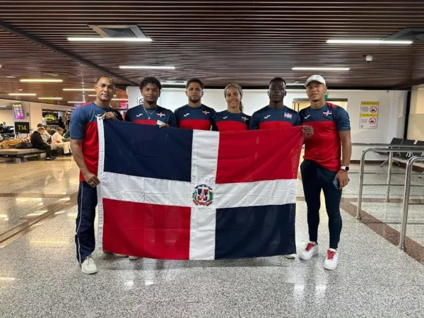 Delegación que compite en el Panam en Varadero, Cuba.