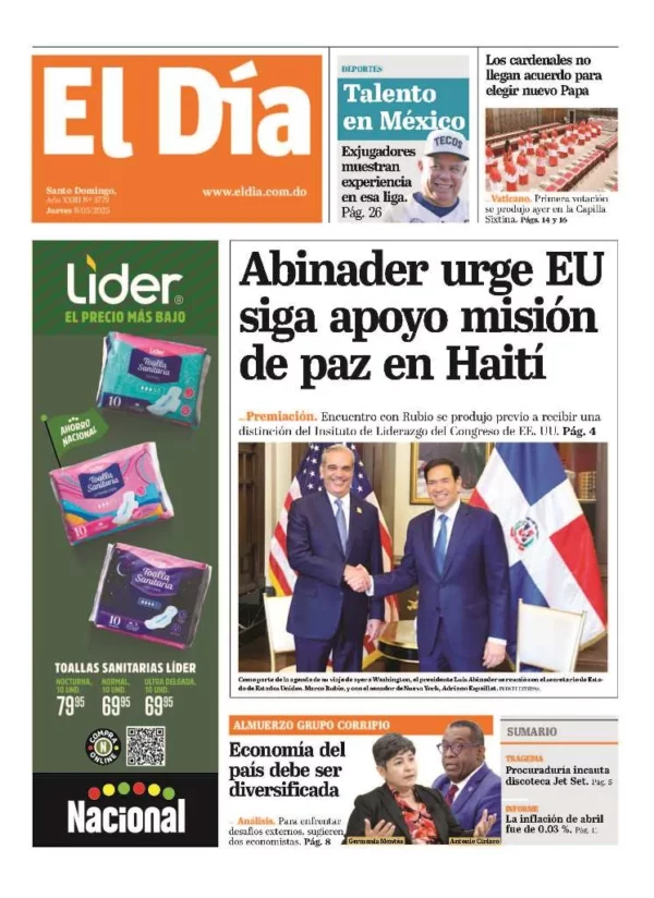 Portada impresa 08-05-2025