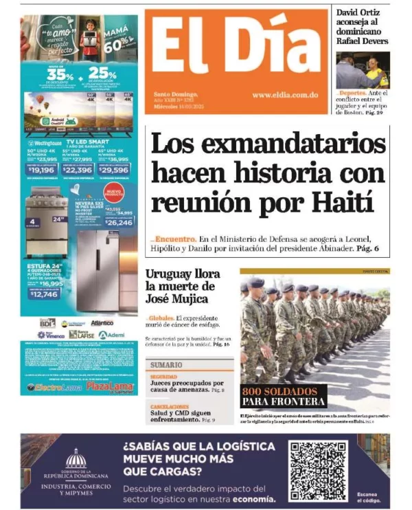 Portada impresa 14-05-2025