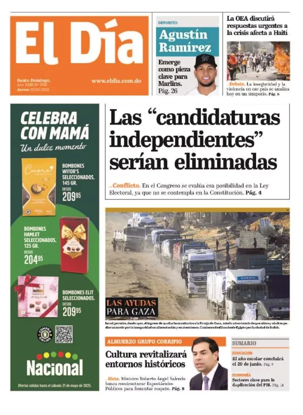 Portada impresa 22-05-2025
