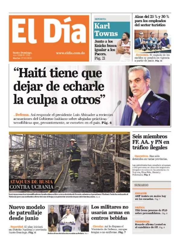 Portada impresa 27-05-2025