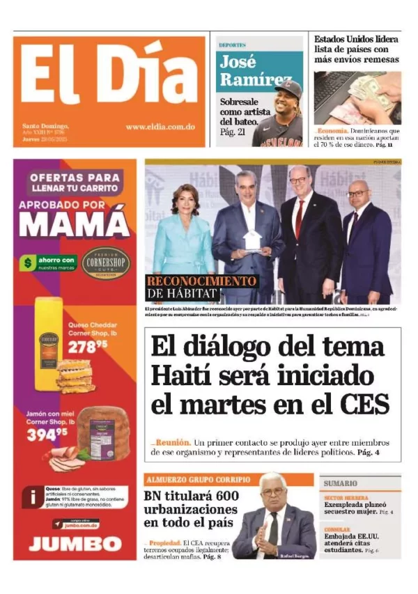 Portada impresa 29-05-2025