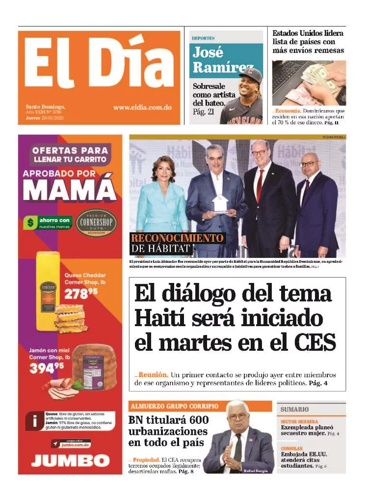 Edición impresa El Día 29 de mayo de 2025