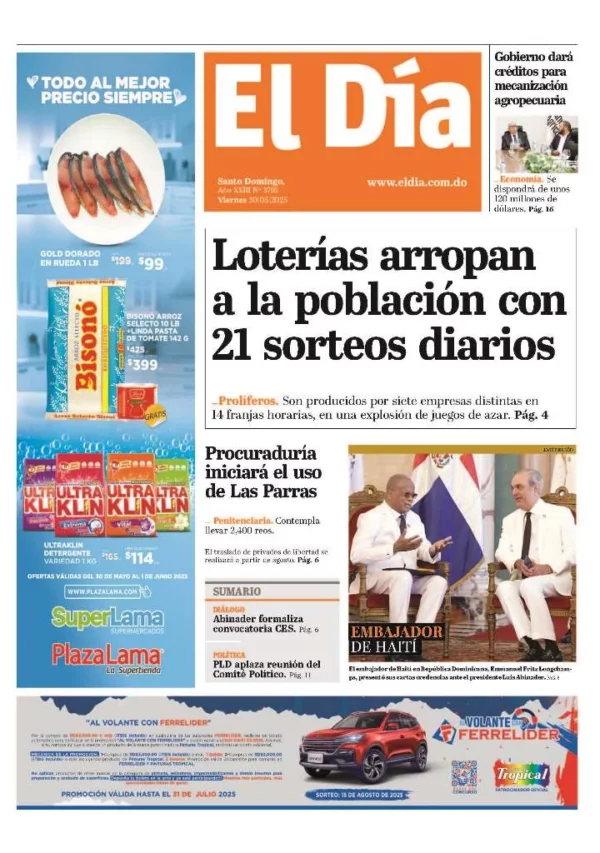 Portada impresa 30-05-2025