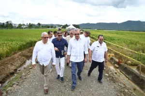El presidente Luis Abinader encabezó el lanzamiento de la cosecha de arroz de este 2025. Fuente externa