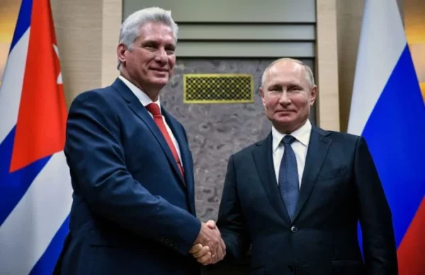 Miguel Díaz-Canel y Vladimir Putin se han reunido en otras ocasiones en el Kremlin. Fuente externa