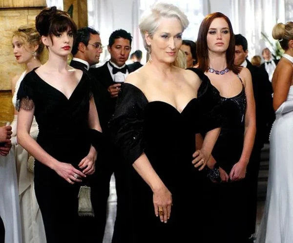 Anne Hathaway, Meryl Streep y Emily Blunt, en una de las escenas de El diablo viste a la moda. Fuente externa
