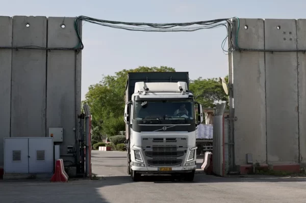 Camiones de ayuda entrando en la Franja de Gaza. Fuente externa