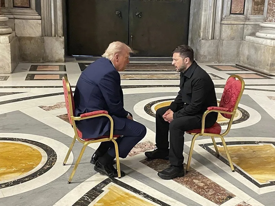 ¿De qué habló Zelenski con Trump en el funeral del Papa Francisco?